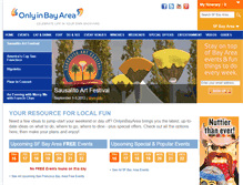 Tablet Screenshot of onlyinbayarea.com